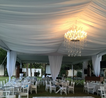 White Chandelier Set